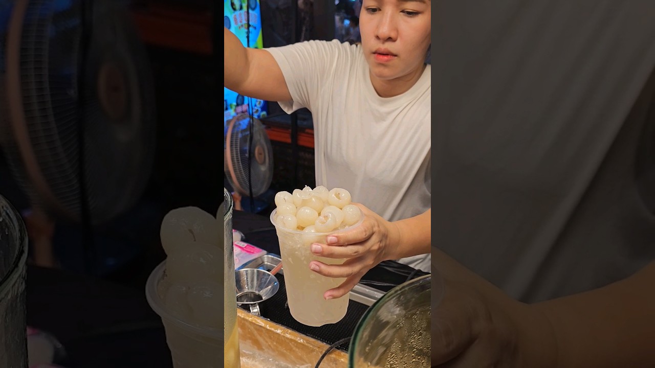 Must try! Fresh Longan Fruit Juice