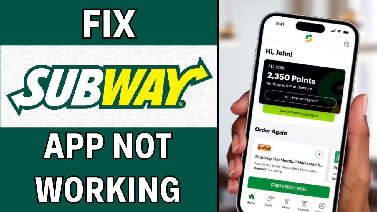 How To Fix Subway App Not Working (2024 FULL GUIDE)