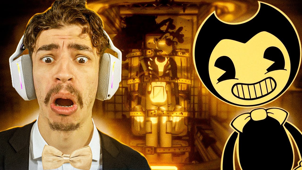 bistecone jogando Bendy and the Ink Machine - jogo de terror
