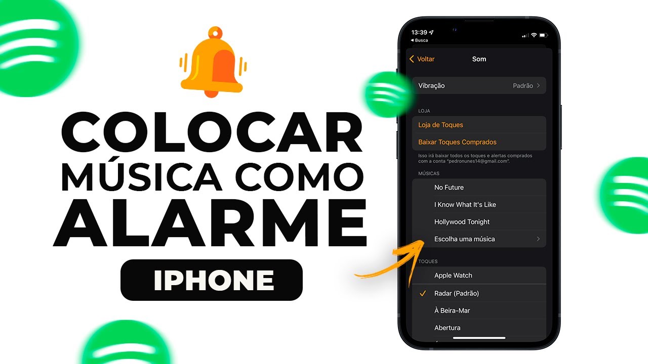 Como COLOCAR QUALQUER MÚSICA como TOQUE ou ALARME do iPhone!