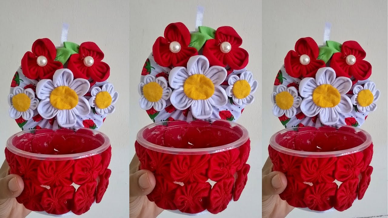 essa vcs vão querer ver muito lindooh portaa fosforo de flores de fuxicos venda muitoo