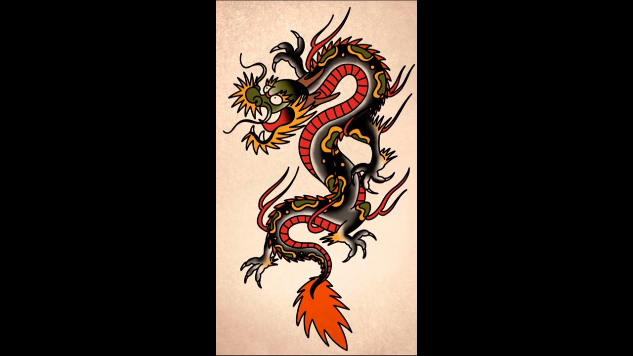 How to draw a Easy Dragon Tattoo By a Tattoo Artist