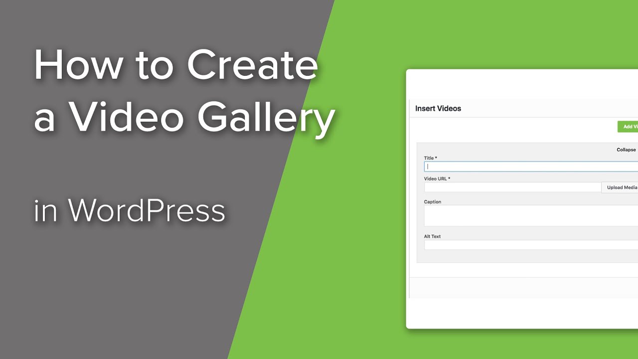 How to Create a WordPress Video Gallery