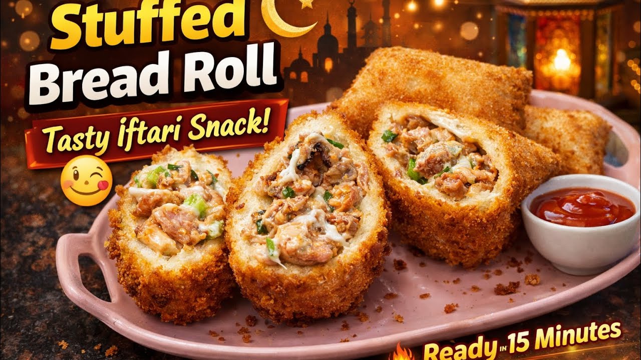 Crispy Bread Pocket Recipe | 10 Minute Easy Snack | Simple Bread Snack at Home| iftaar special