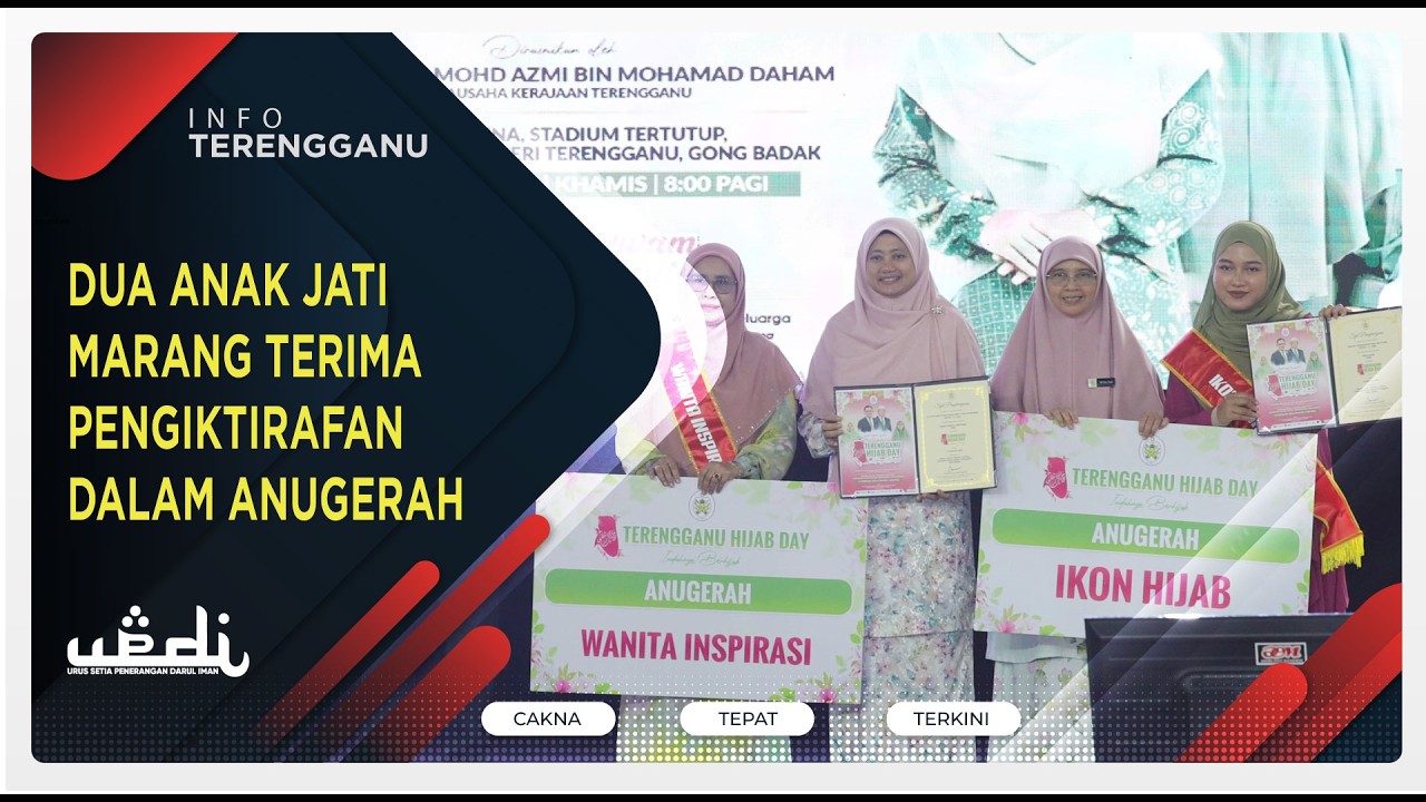 Dua Anak Jati Marang Terima Pengiktirafan dalam Anugerah