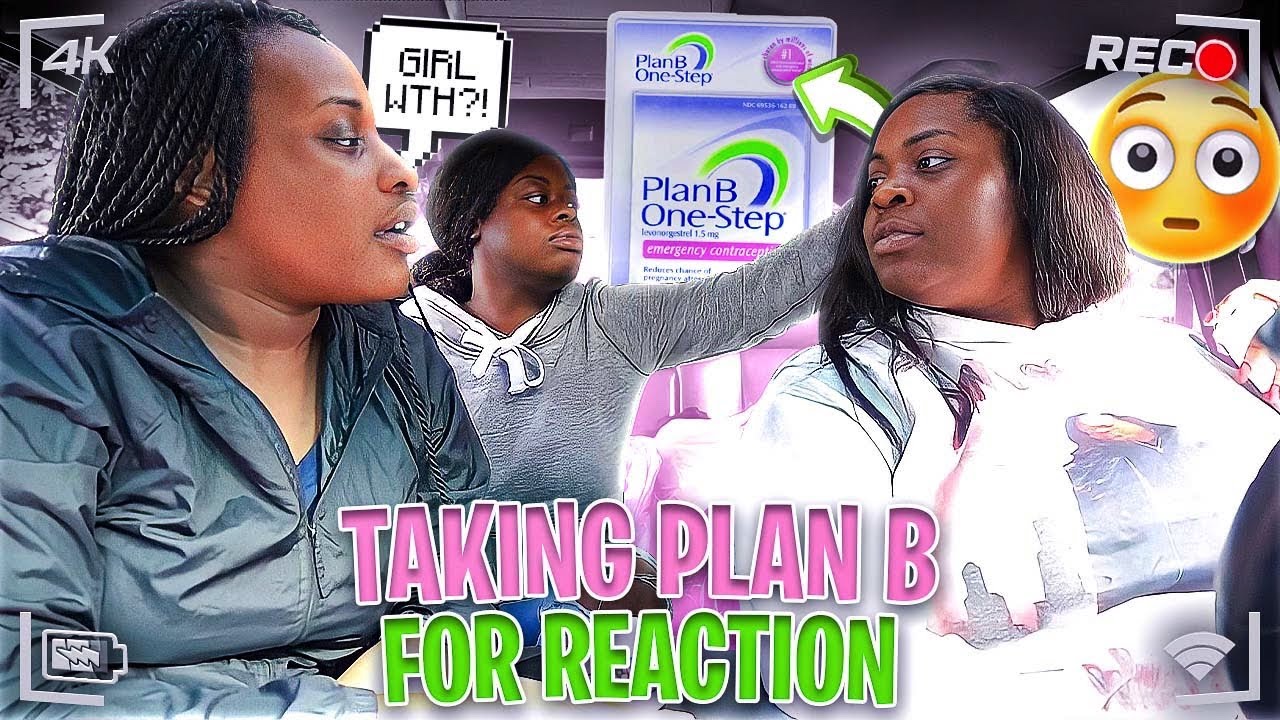 TAKING A PLAN B IN FRONT OF MY SISTERS TO SEE THEIR REACTION (HILARIOUS)