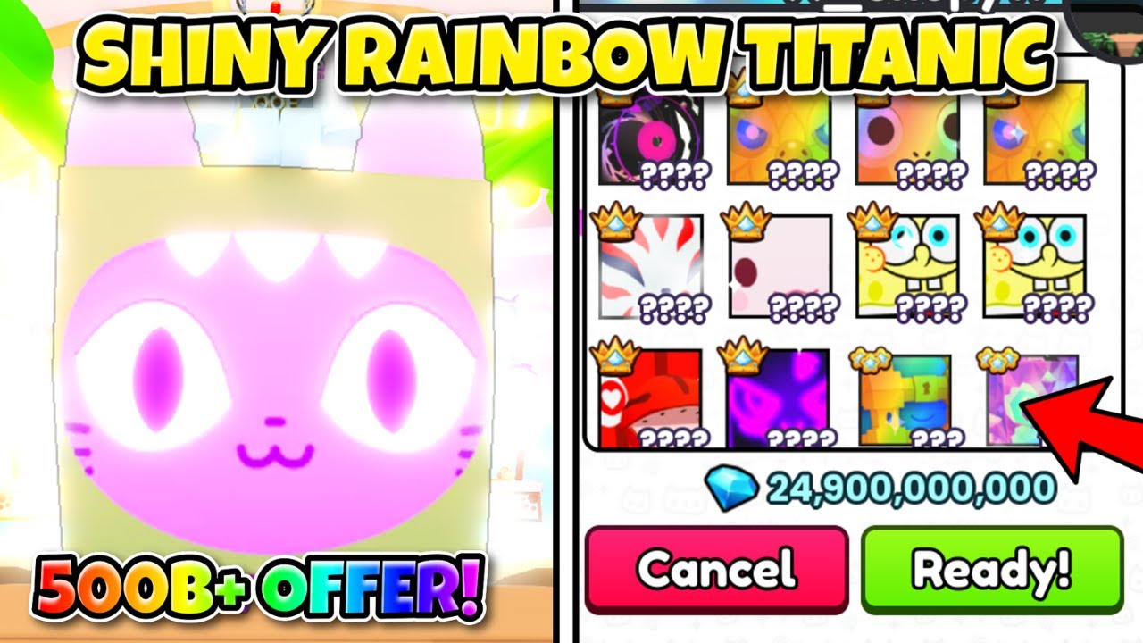 INSANE OFFERS for *Shiny Rainbow* Titanic Dino Cat in Pet Simulator 99!