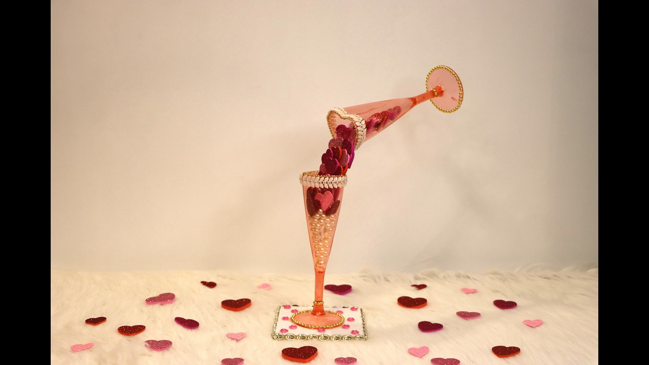 Decoración de copas para San Valentín ❤️ DIY fácil y elegante