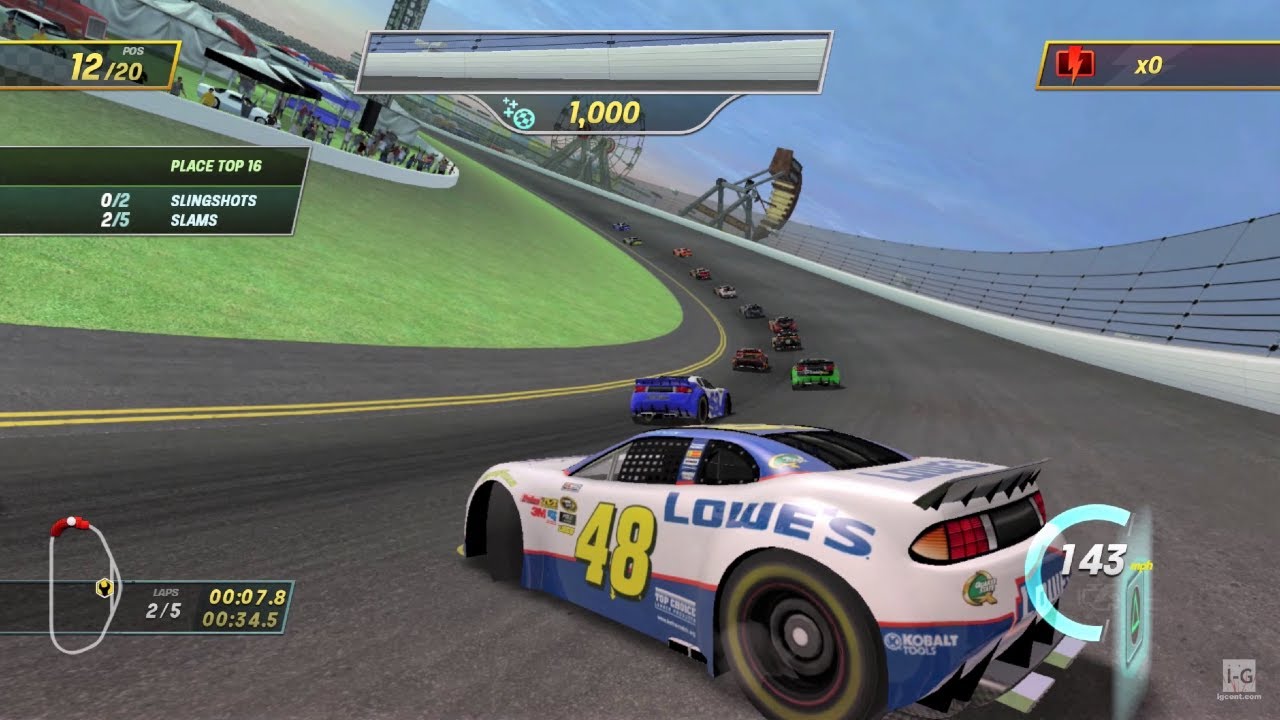 NASCAR Unleashed — геймплей (1080p60fps)