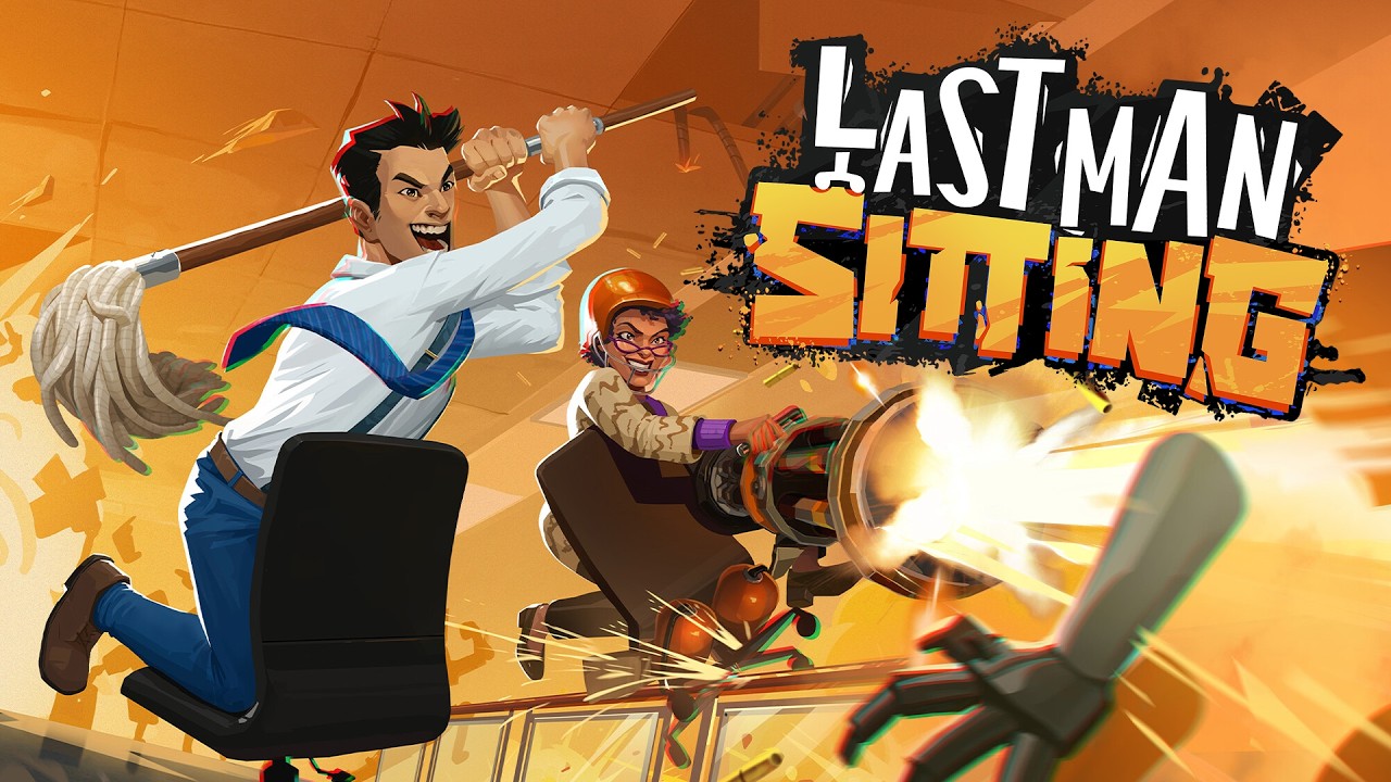RIDE YOUR OFFICE CHAIR ARMED WITH A MINIGUN! - LAST MAN SITTING