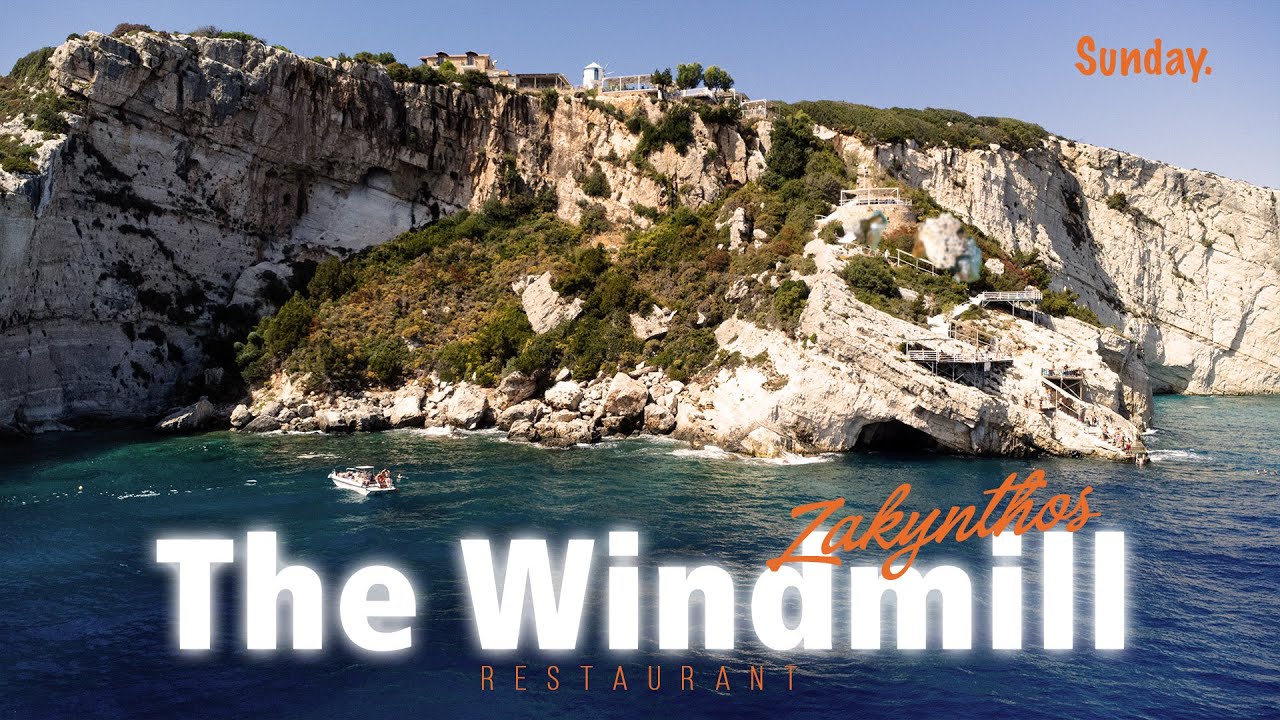 The Windmill restaurant | Greece Travel Drone Video 🇬🇷