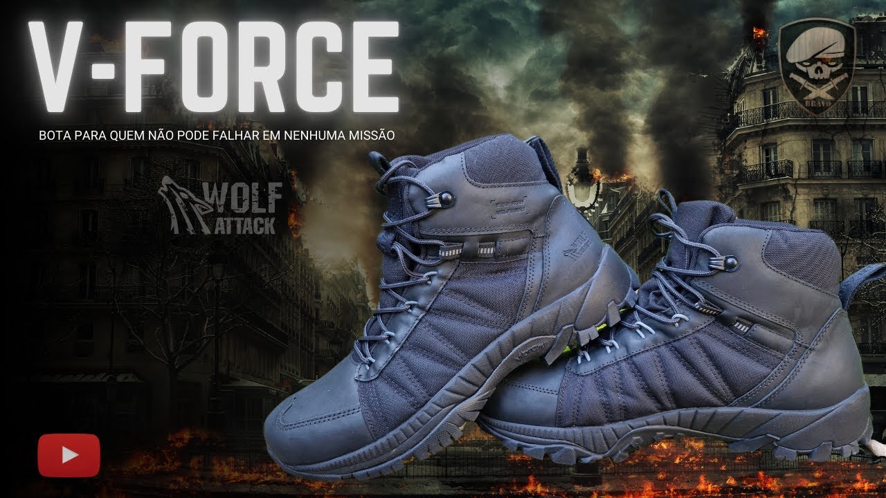 Bota V-Force da Wolf Attack: A Melhor Escolha para Quem Está Sempre Preparado!