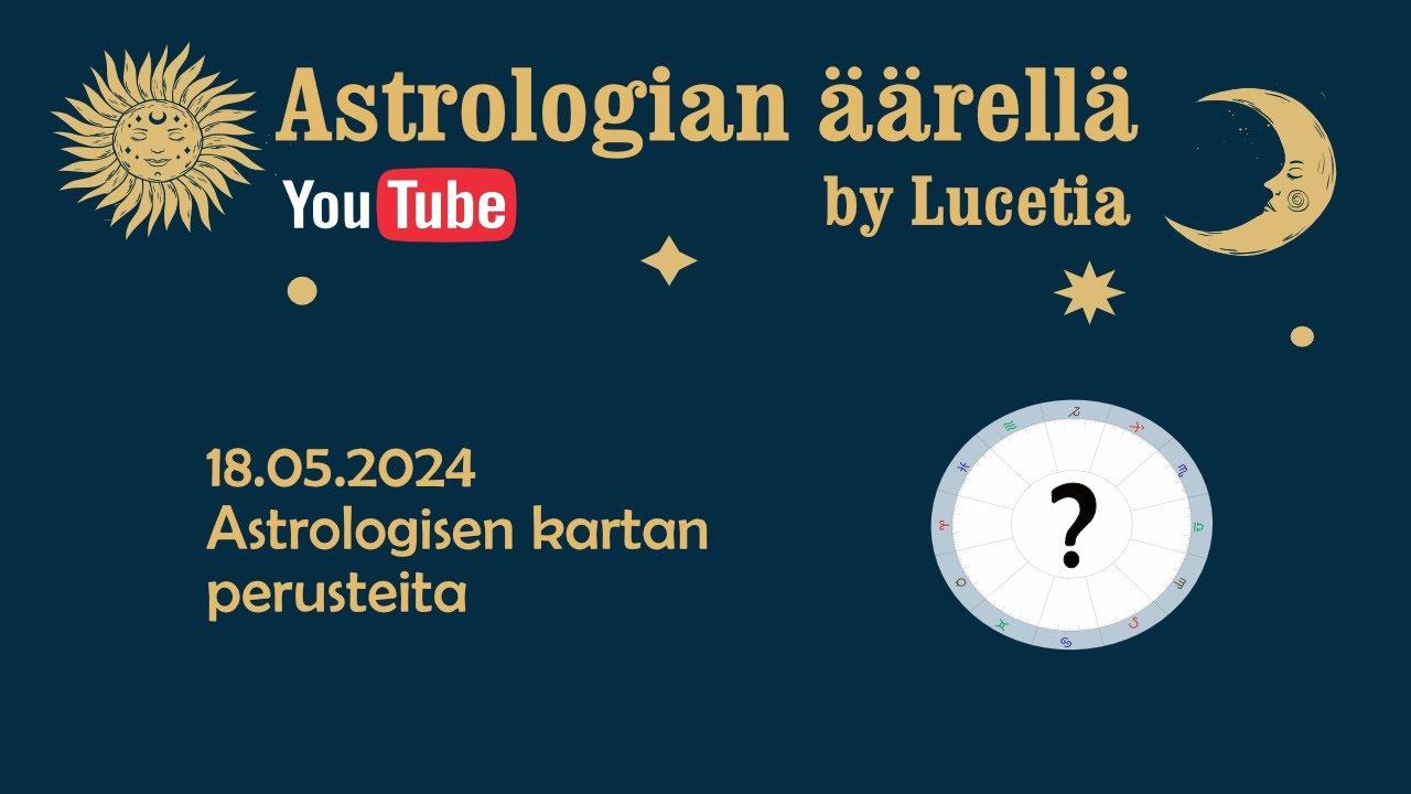 Astrologisen kartan perusteita | Astrologian äärellä