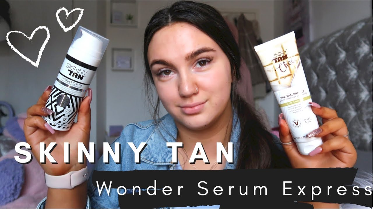 SKINNY TAN WONDER SERUM EXPRESS | FAKE TAN ROUTINE | CAITLIN SINNETT