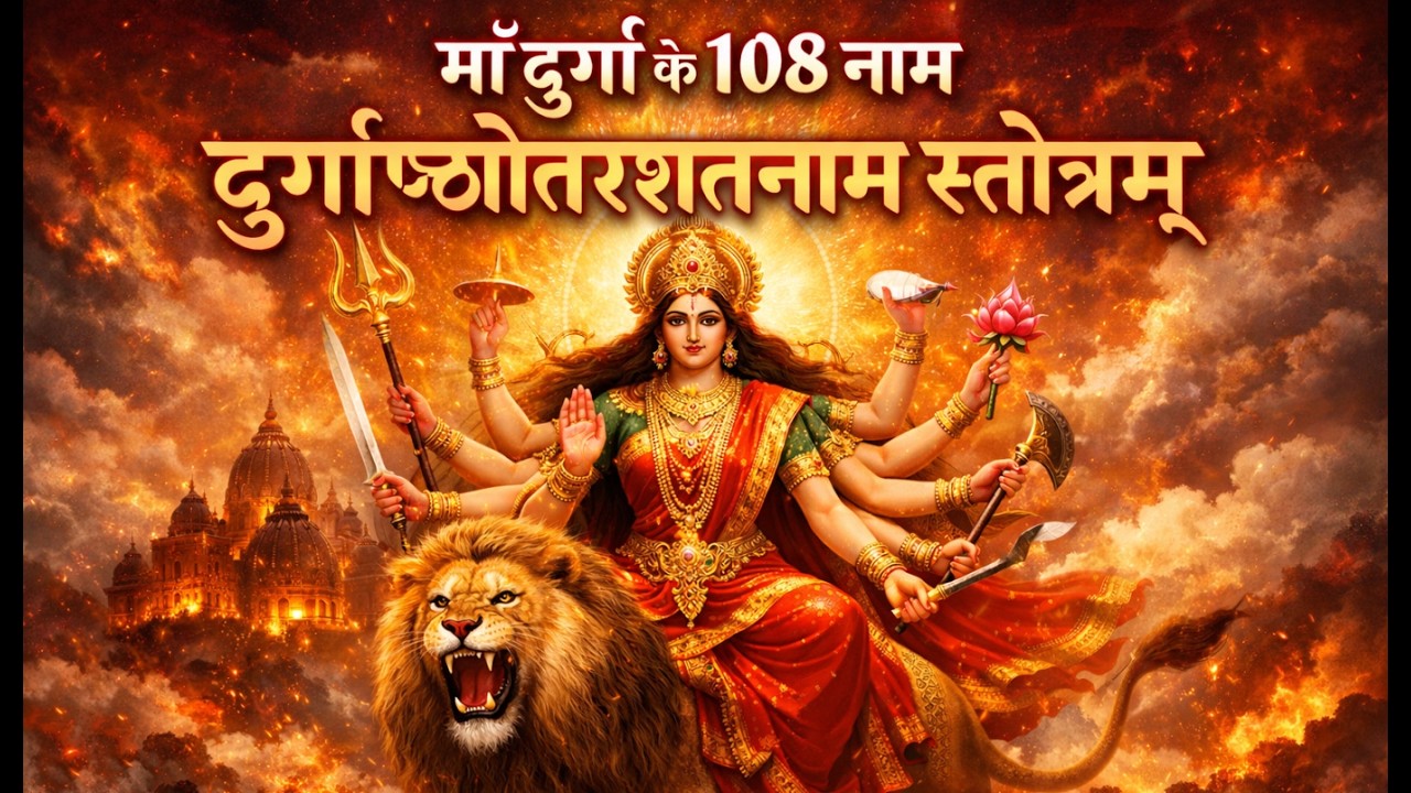 दुर्गाष्टोत्तरशतनाम स्तोत्रम् | माँ दुर्गा के 108 पवित्र नाम | Durga Ashtottara Shatanam Stotram