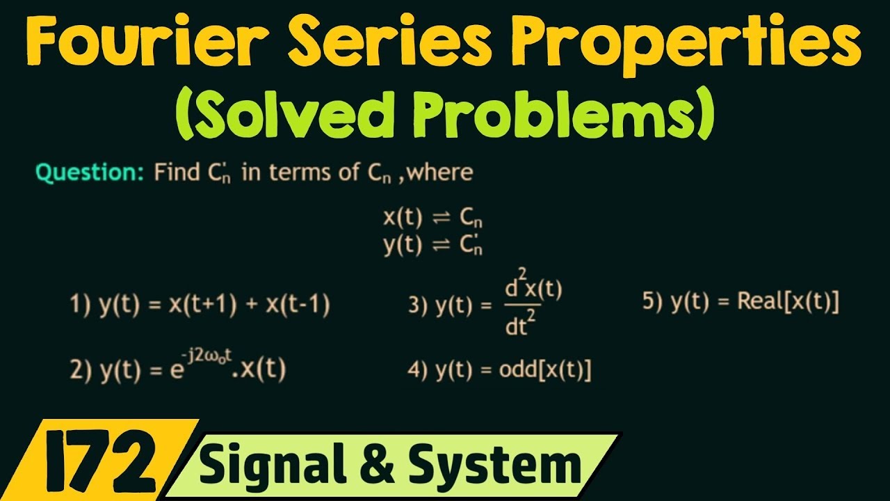 Properties of Fourier Series (Solved Problems)