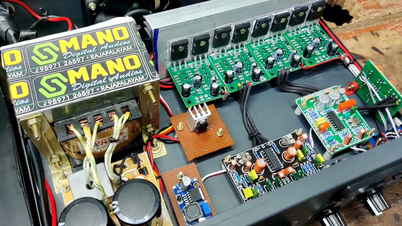 MOSFET & Transistors based 2.1 amplifier -Home use