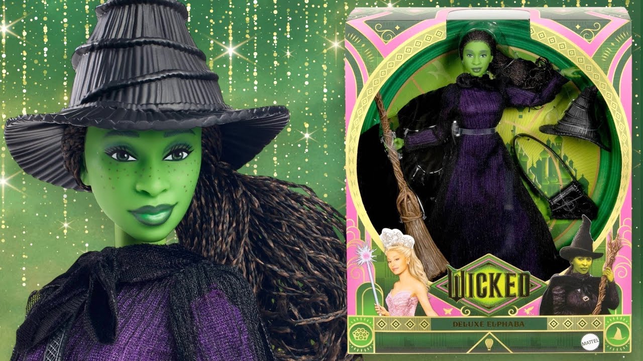 Кукла WICKED Elphaba Deluxe от Mattel Распаковка и обзор (Синтия Эриво)