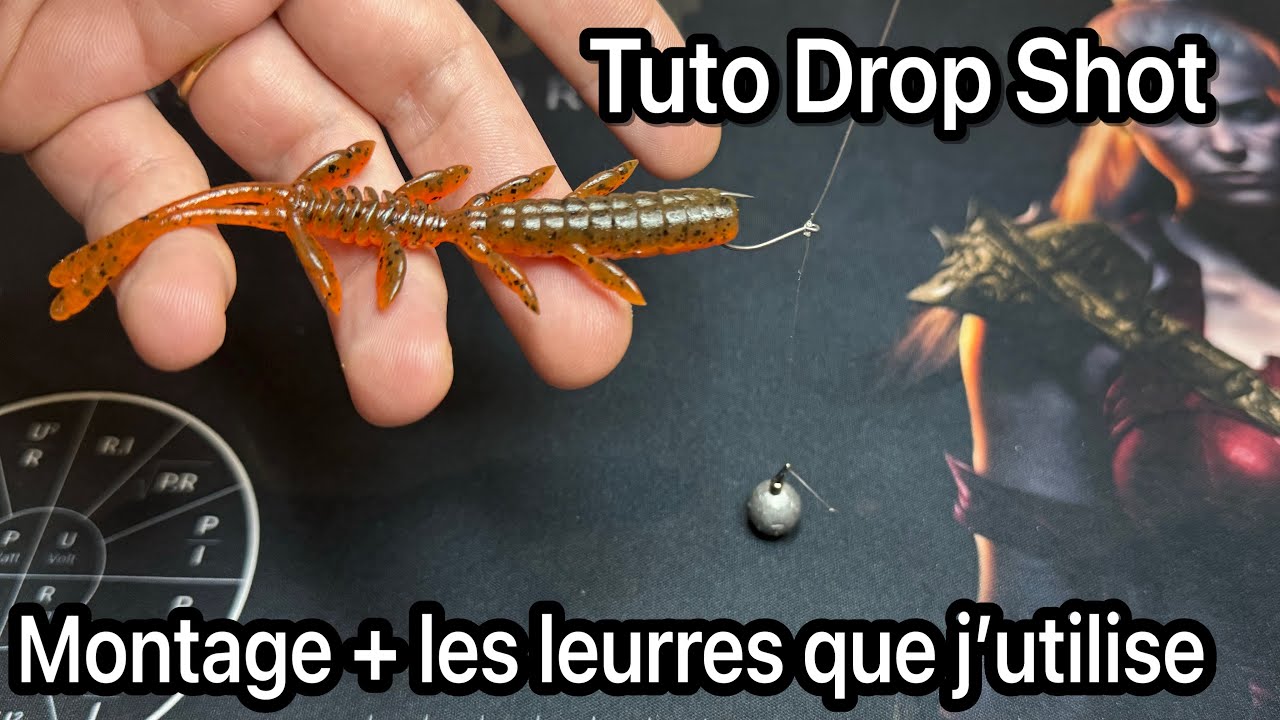 Montage drop shot simple et rapide + les leurres que j’utilise