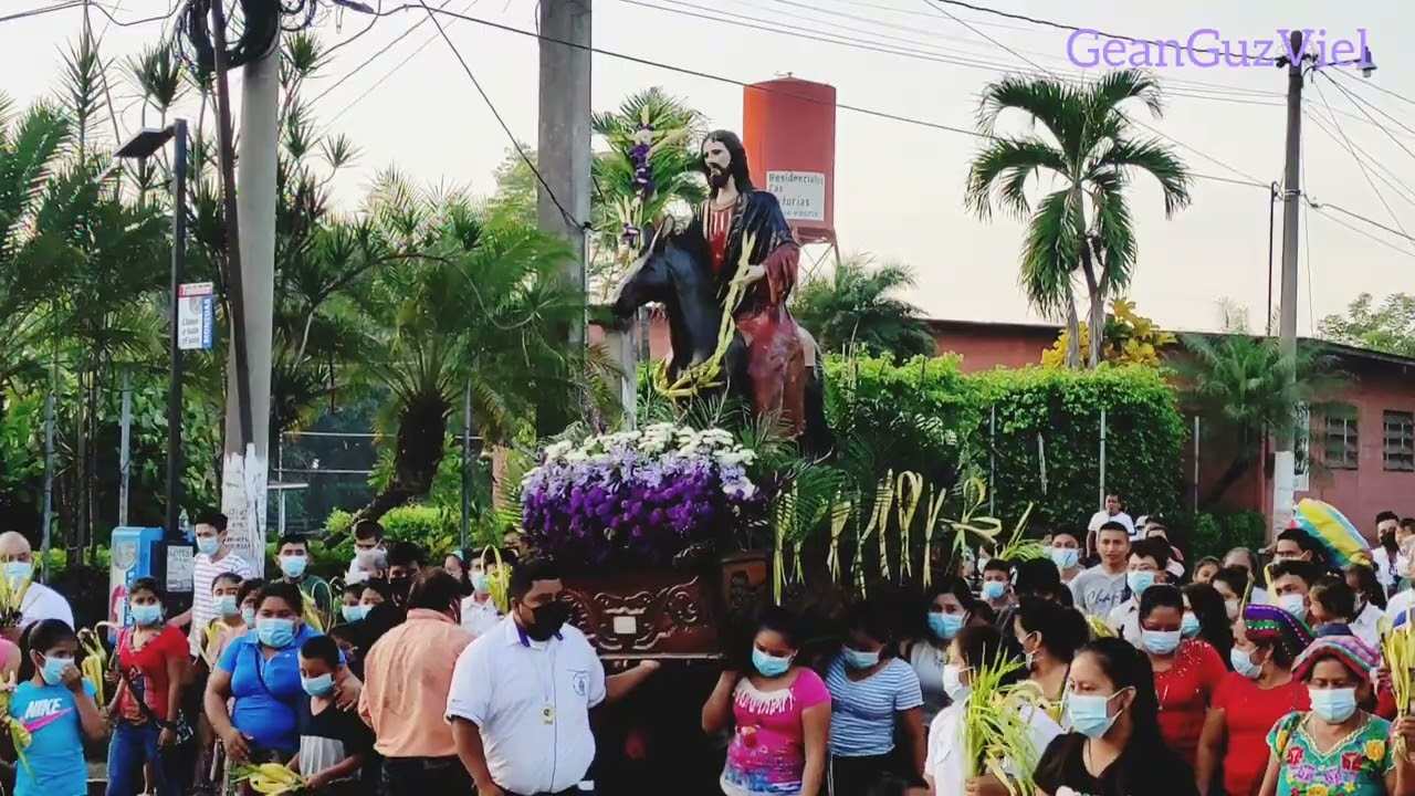Domingo de Ramos, Recorrido Procesional de Jesús Nazareno de Ramos San Antonio Suchitepéquez 🙏🏼🇬🇹