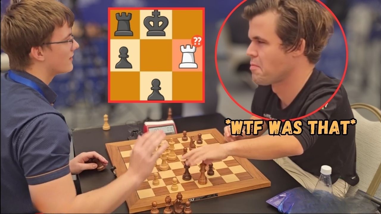 2300-Rated Player SACRIFICES His Rook Against Magnus