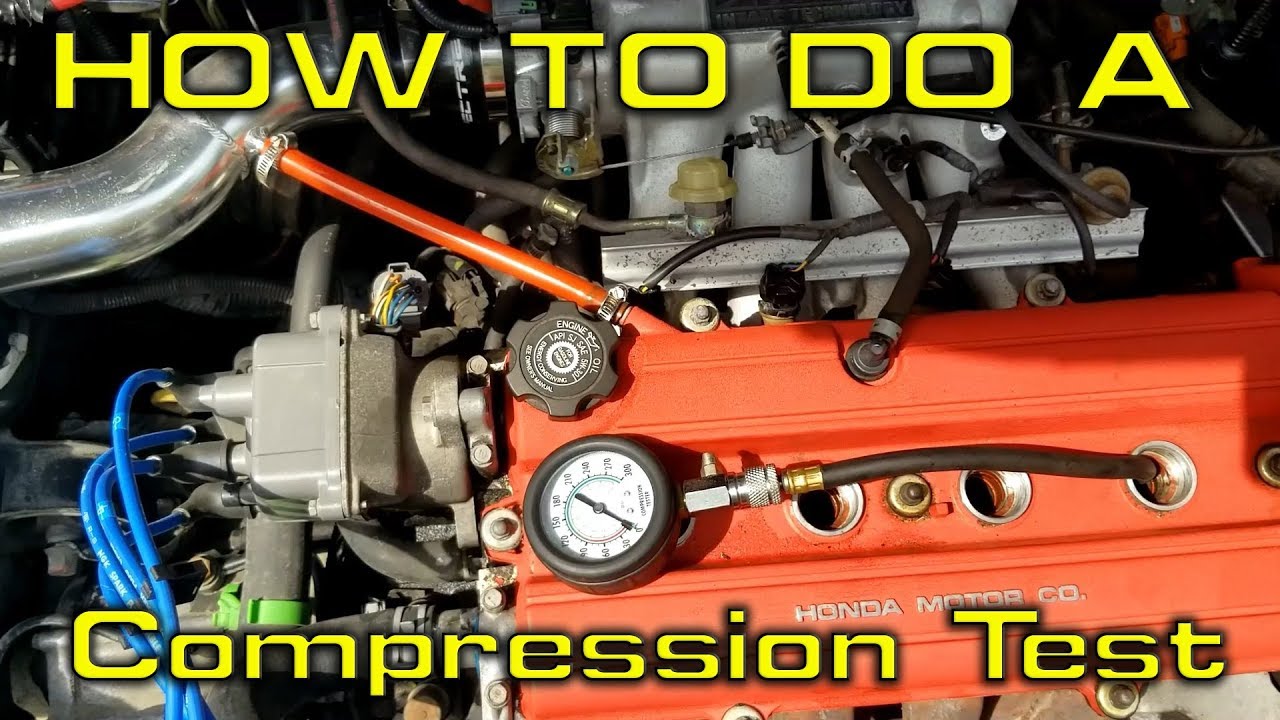 How to do a Compression Test 1st gen CRV 97 01 RD1 B20b4