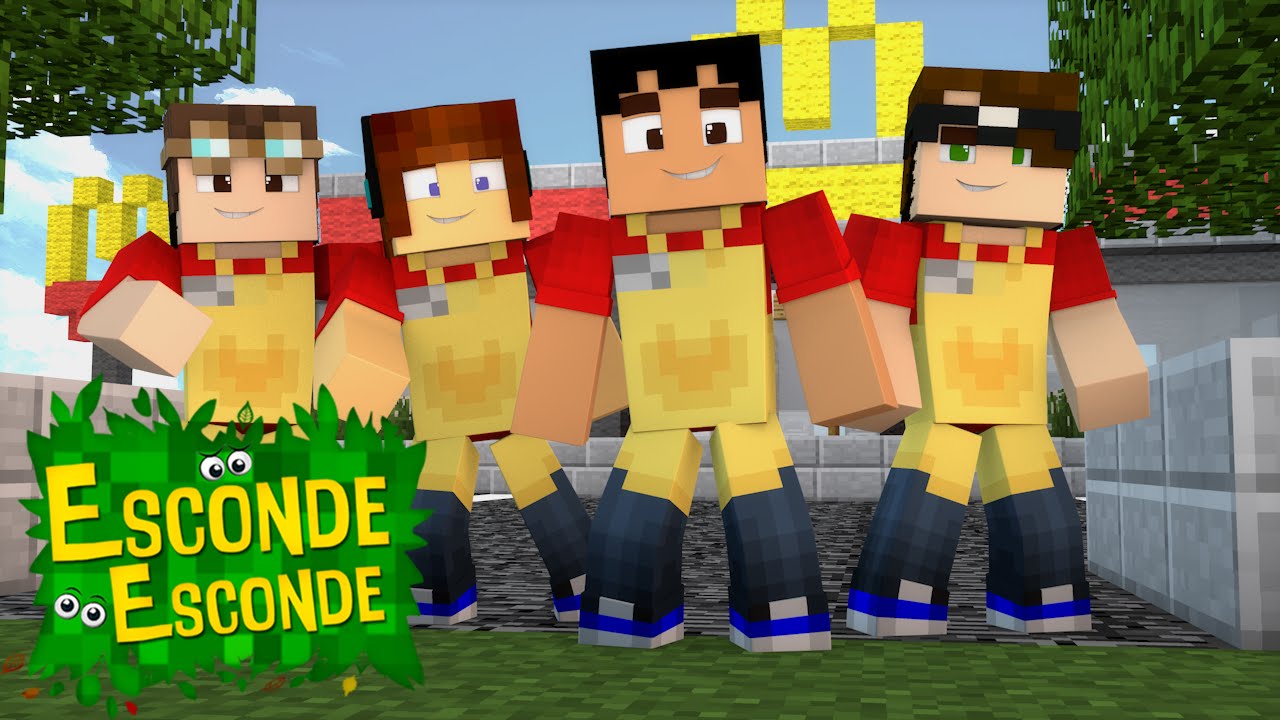 Minecraft: YOUTUBERS NO MCDONALDS! (Esconde-Esconde)