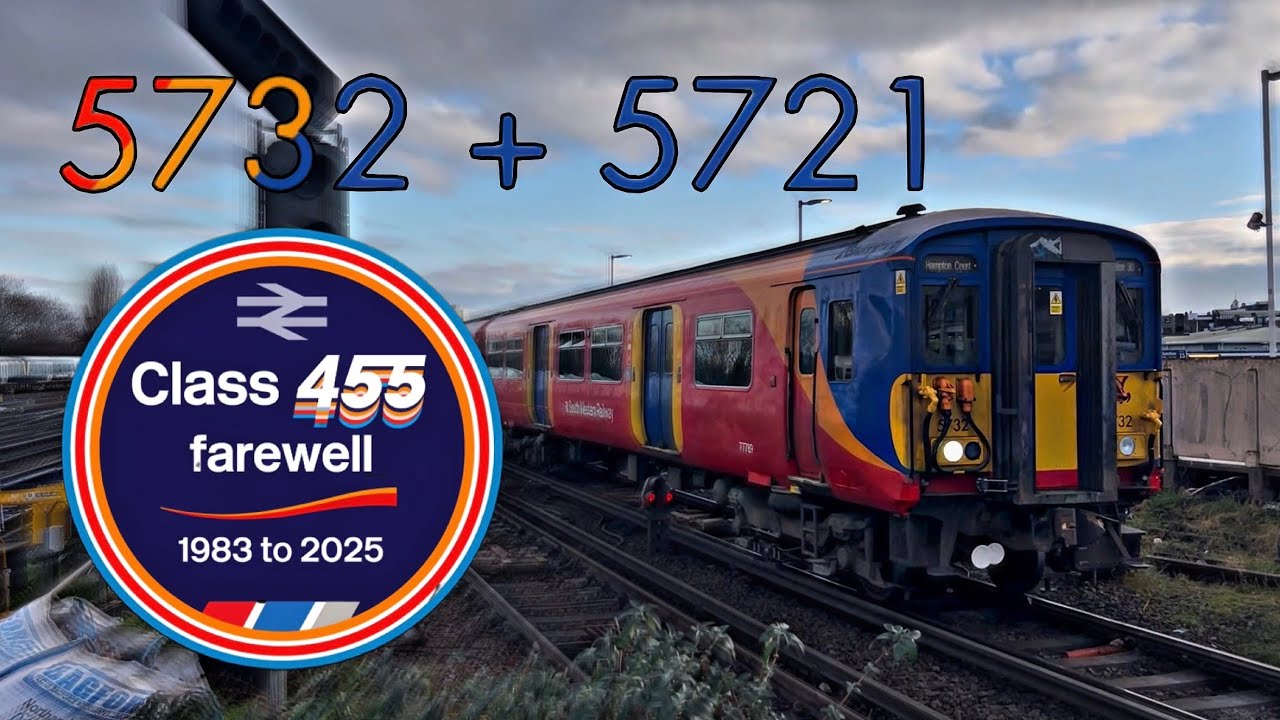Onboard 455732 + 521 Clapham Junction - London Waterloo | Farewell 455s