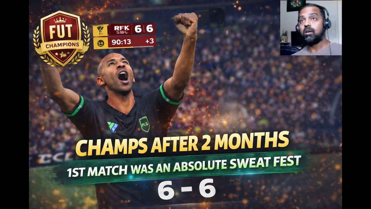 Champs after 2 months, 1st match was an absolute sweat fest