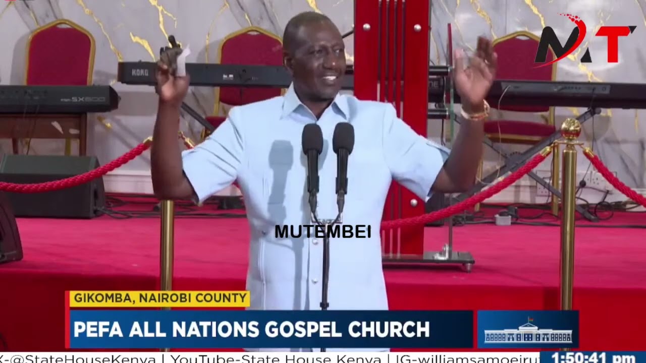 LISTEN TO WHAT RUTO SAID IN PEFA CHURCH IN GIKOMBA