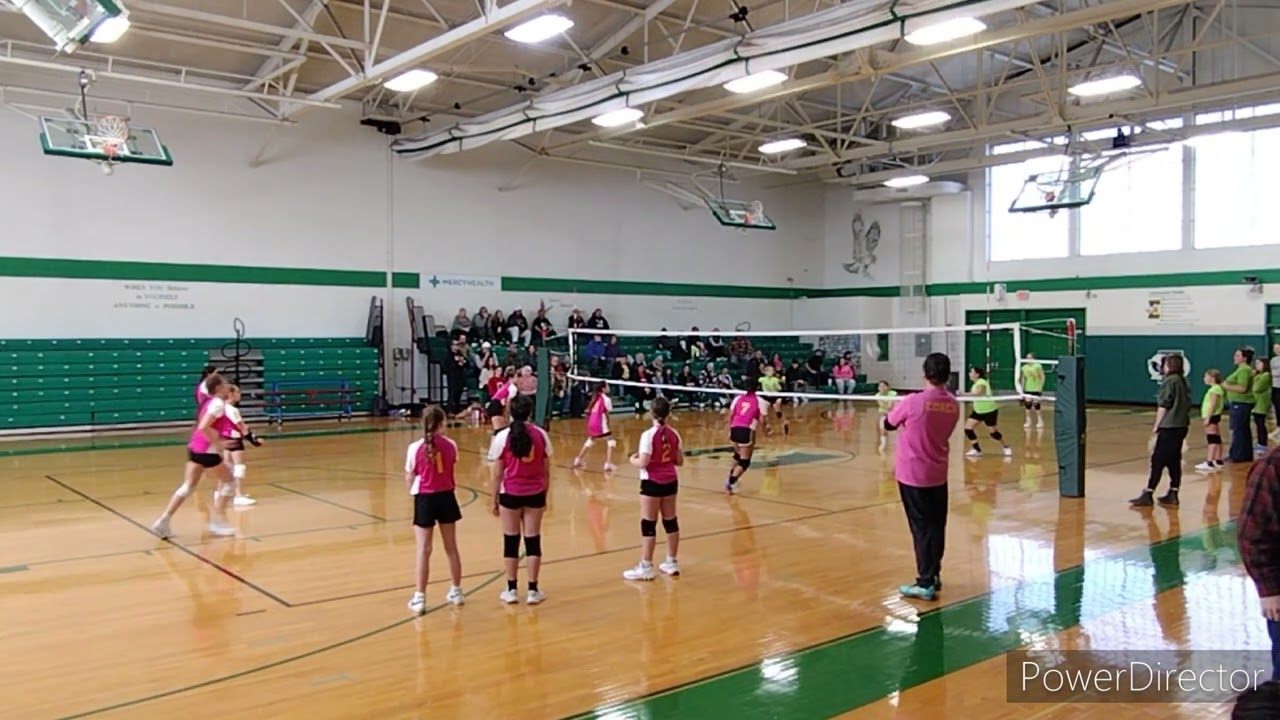 Oregon Rec 5th/6th Volleyball Pink Lemonade vs Avacados Feb. 18, 2024