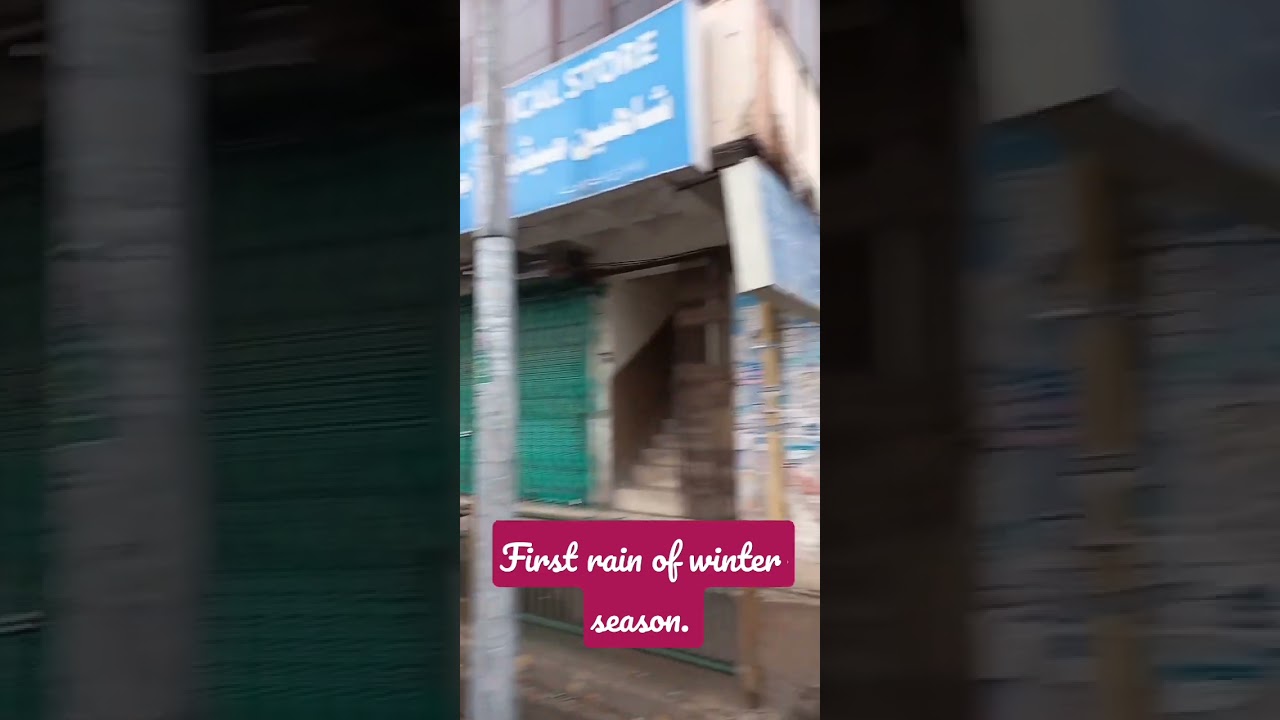 First Rain of winter season. #rainy day #winter #quettavlogs #quetta rain.