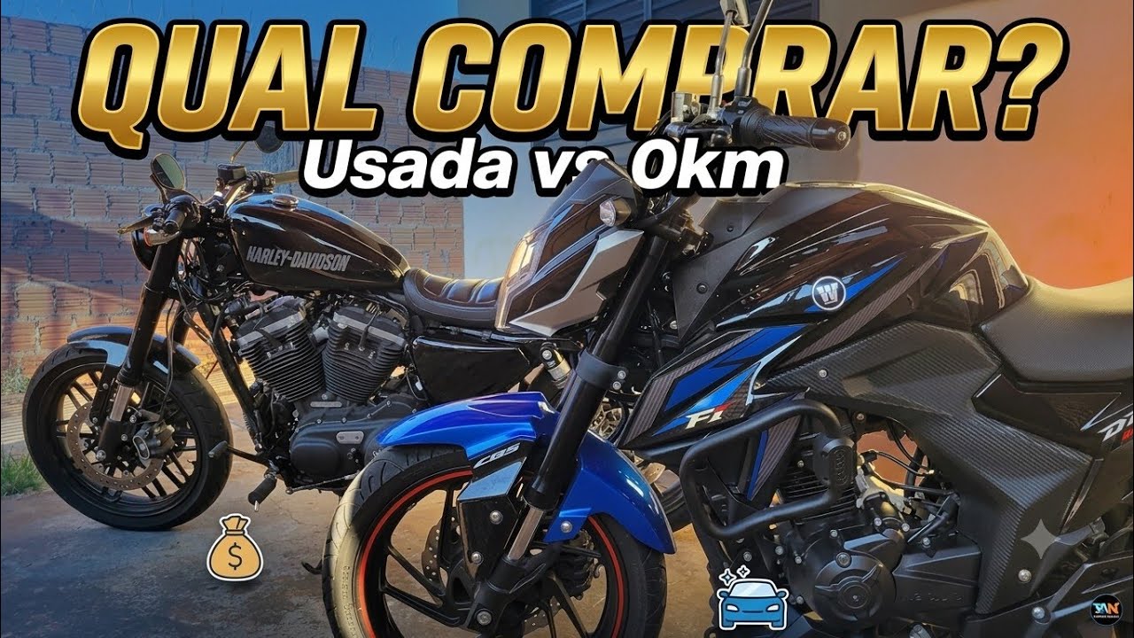 Moto 0km vs moto usada, qual vale mais apena comprar