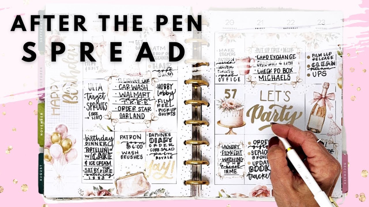 PLAN WITH ME | AFTER THE PEN SPREAD | THE HAPPY PLANNER