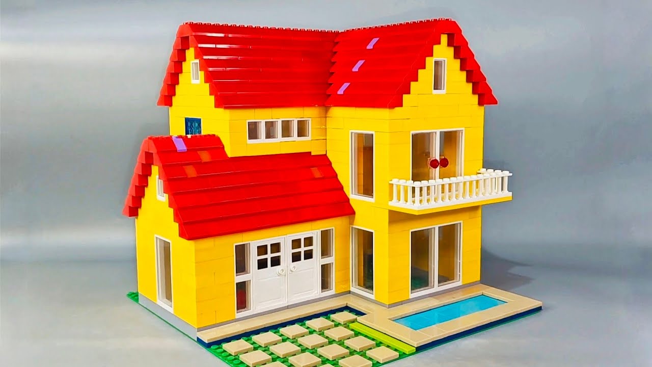 How To Build a LEGO Modern Luxurious House MOC | Building Blocks Instructions | Diy #lego #legomoc