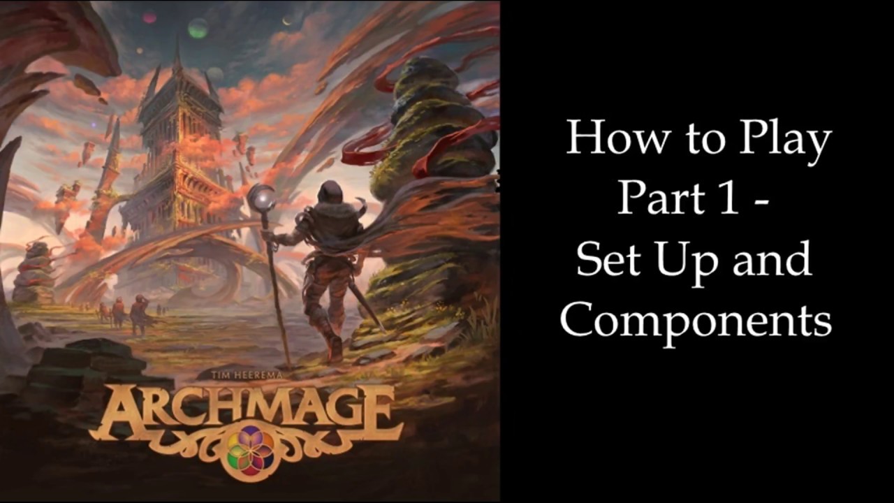 Archmage (Board game) How To Play Part 1 - Set Up and Components