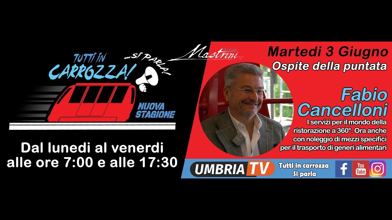 TUTTI IN CARROZZA, SI PARLA...Puntata del 03/06 in compagnia di FABIO CANCELLONI