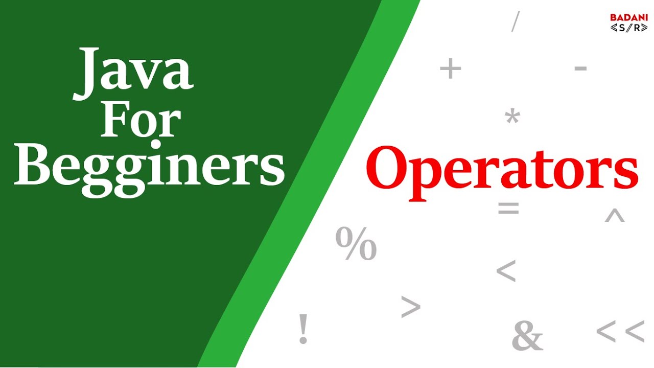 #7 Java Tutorial For Beginners in Hindi | Operators in Java