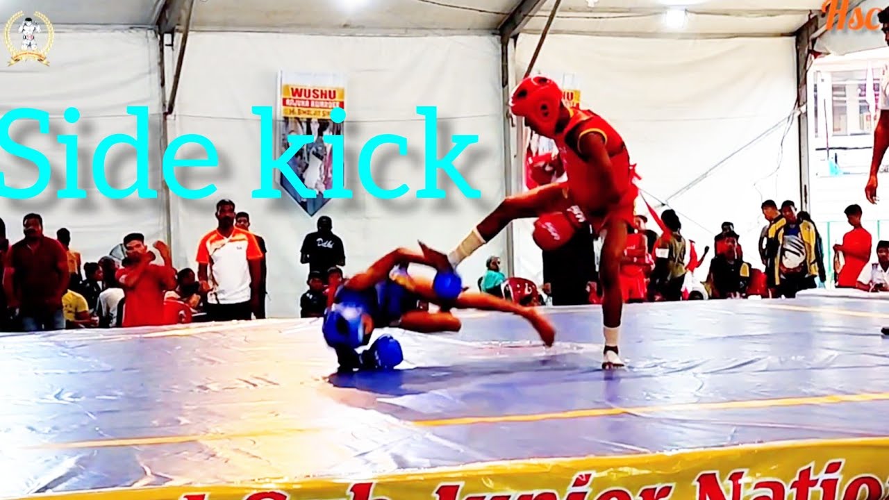 Fight Red Side Aashu hsc -45kg Rajasthan V/s UP 22nd national wushu championship Himachal pradesh