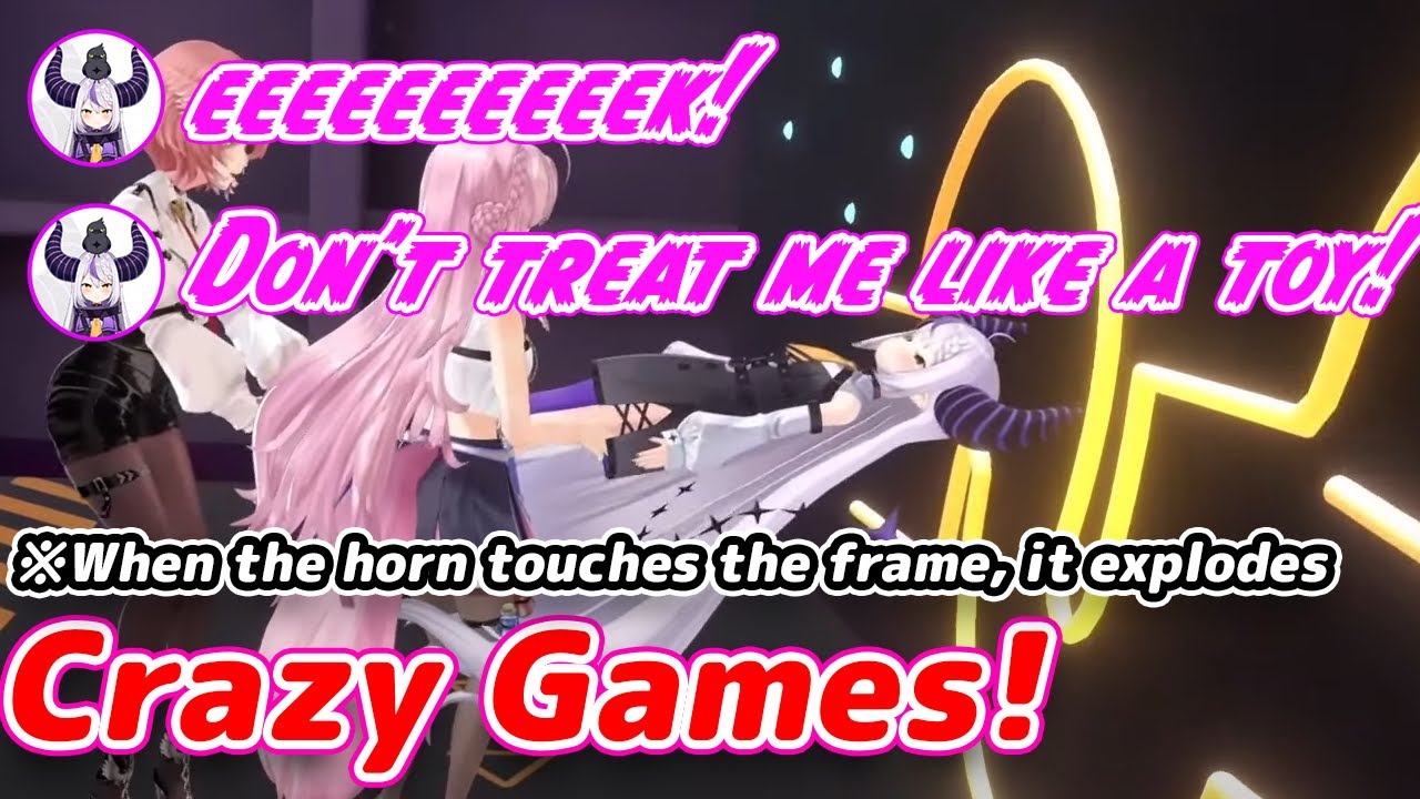 Perhaps Laplus's horns existed for this match.【Hololive Engsub】