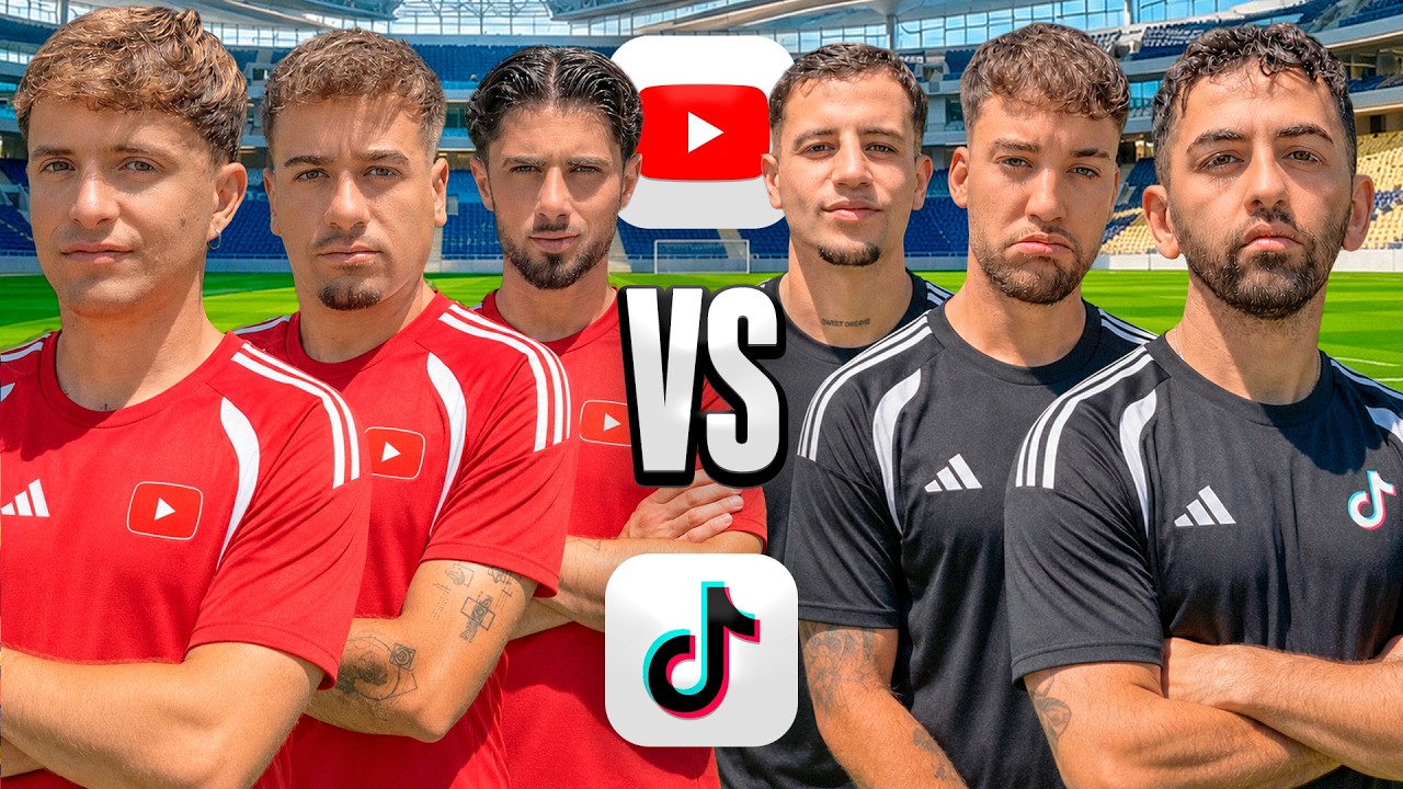 Youtubers VS Tiktokers&hellip; ⚽️🔥 LA REVANCHA en RETOS de FUTBOL