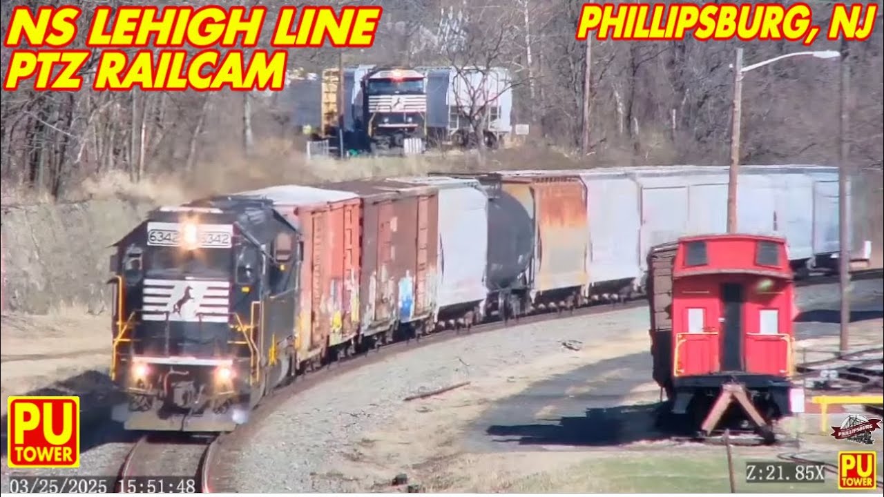 REPLAY LIVE PTZ Railcam | NS Lehigh Line | Phillipsburg, NJ