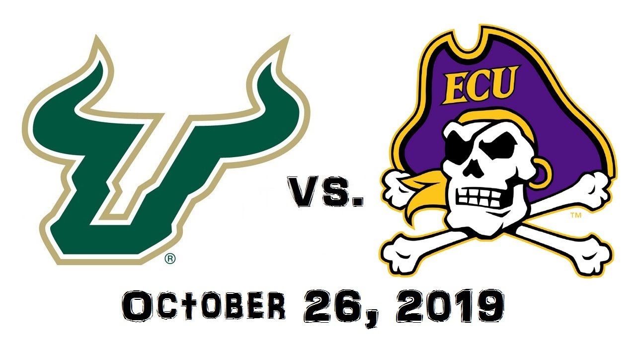 October 26, 2019 - South Florida Bulls vs. East Carolina Pirates Full Football Game