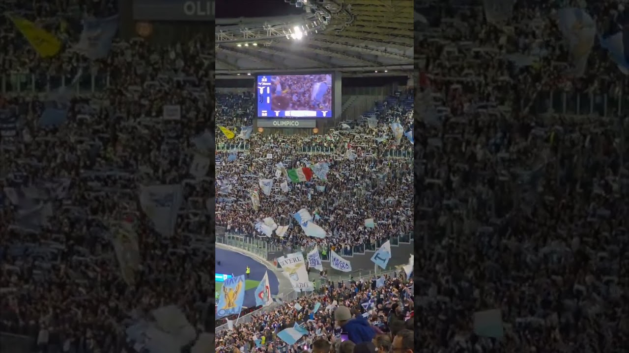 Lazio - Juve , lo spettacolo della Curva Nord 🤍💙