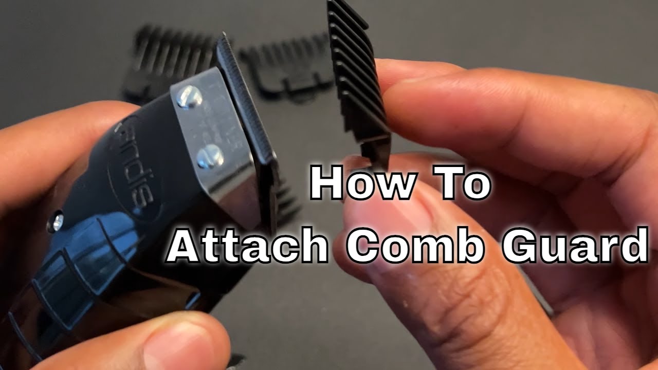 Andis GTX T-Trimmer Clippers &ndash; How to Attach Comb Guards (ASMR)
