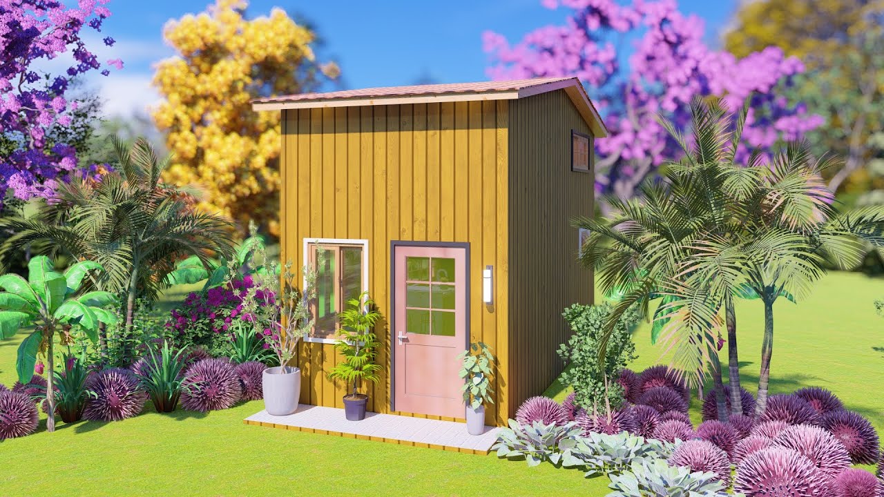 3 x 6 M ( 18 SQM ) beauty small house design with loft Bedroom and floor plan
