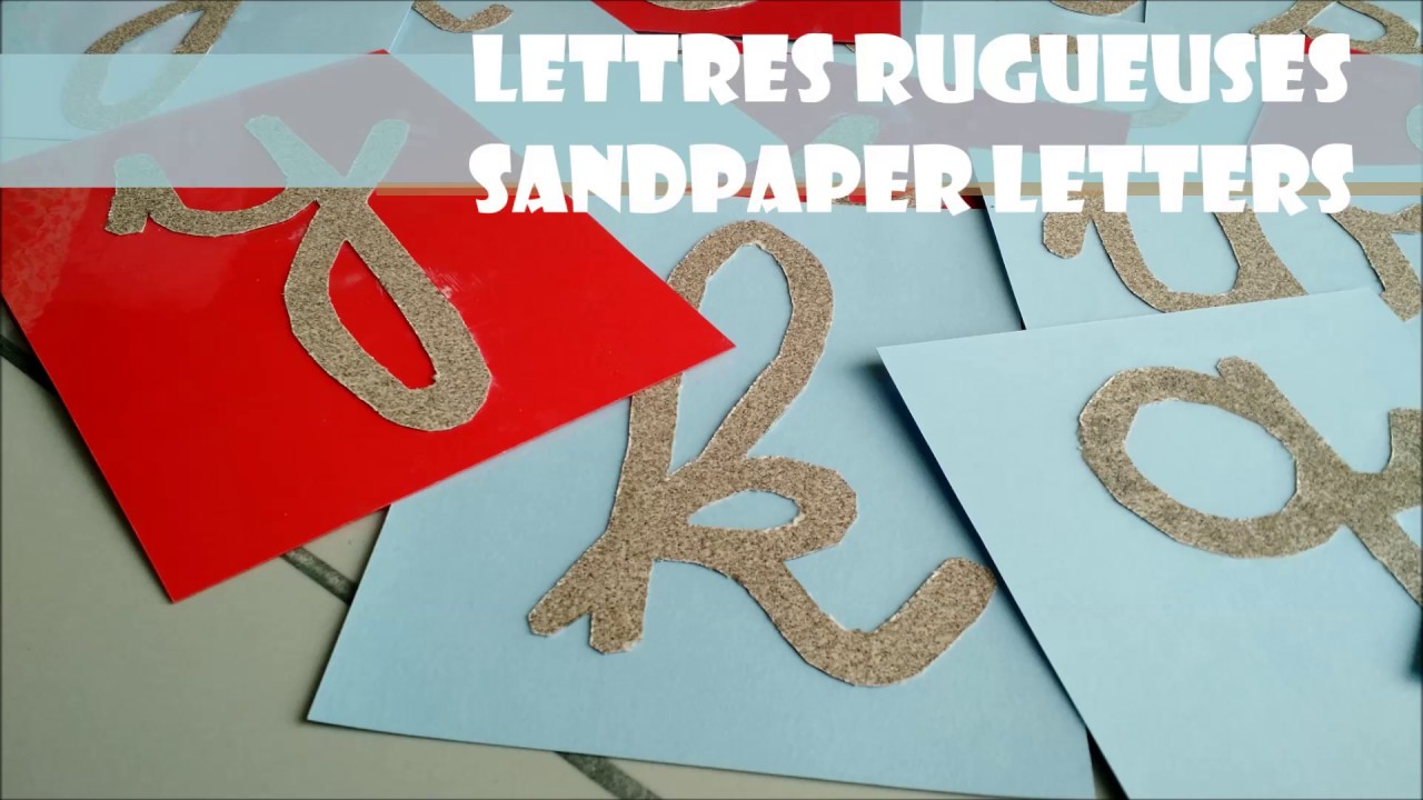 DIY | 🔠 Fabriquer les lettres rugueuses de MONTESSORI | How to make Sandletters MONTESSORI