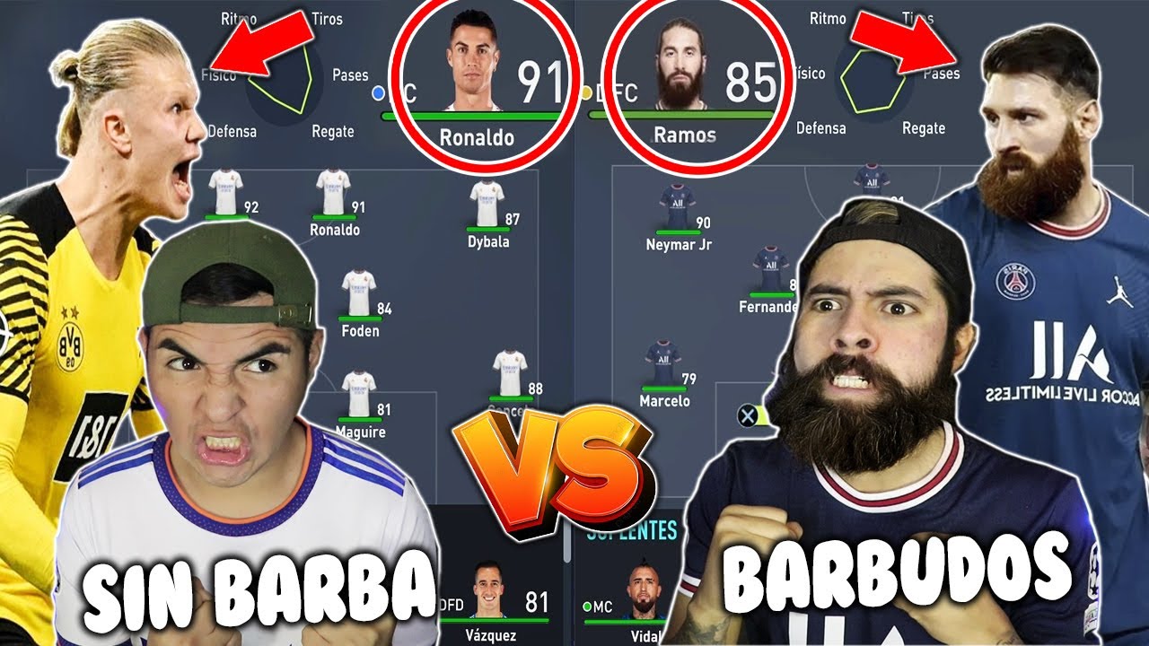 LA FINAL mas ÉPICA DE CHAMPIONS *BARBUDOS vs SIN BARBAS*😱¡PARTIDO DEFINITIVO! RAMIRIN vs EDSON FDB
