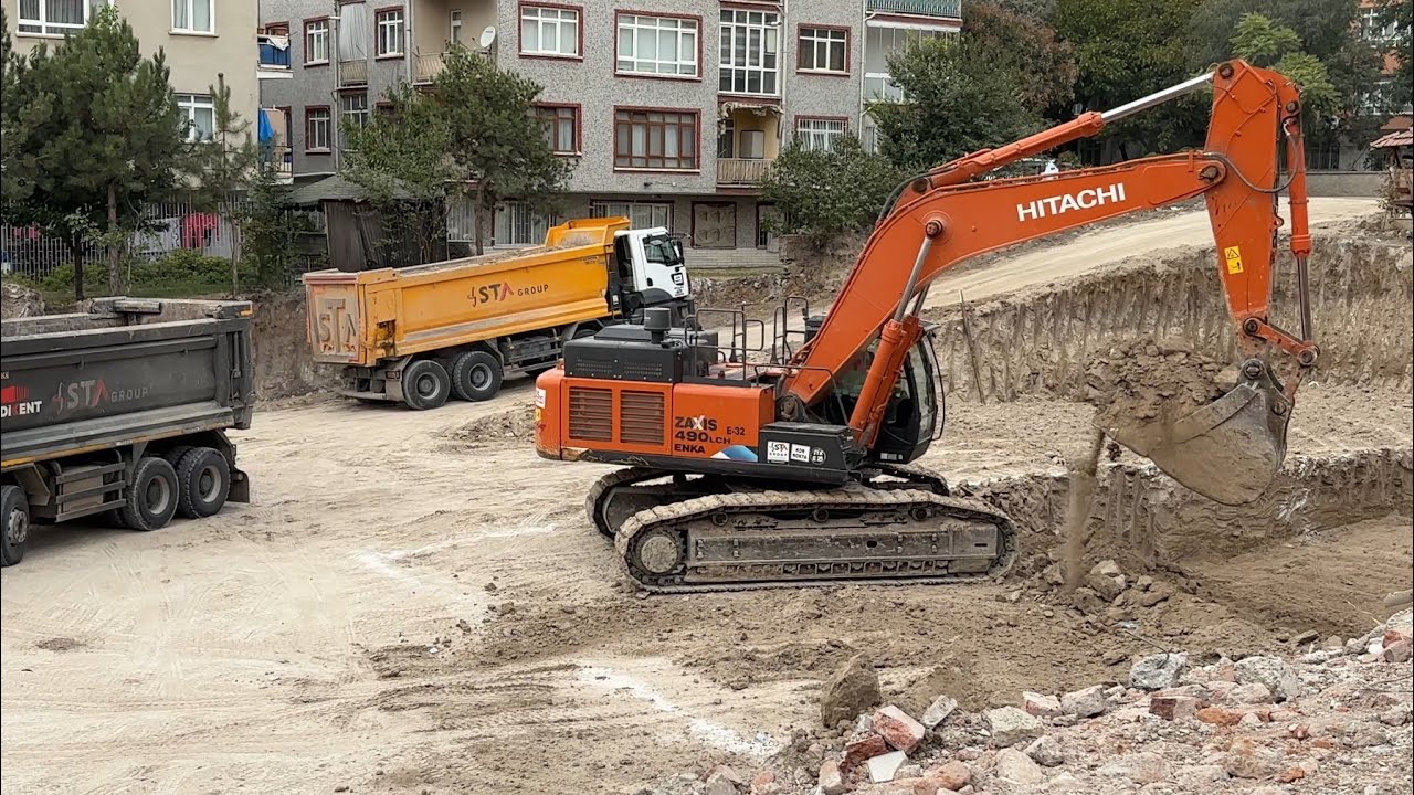 HITACHI ZAXİS 490 LCH ESKKAVATÖR HAFRİYAT YÜKLEME # 3