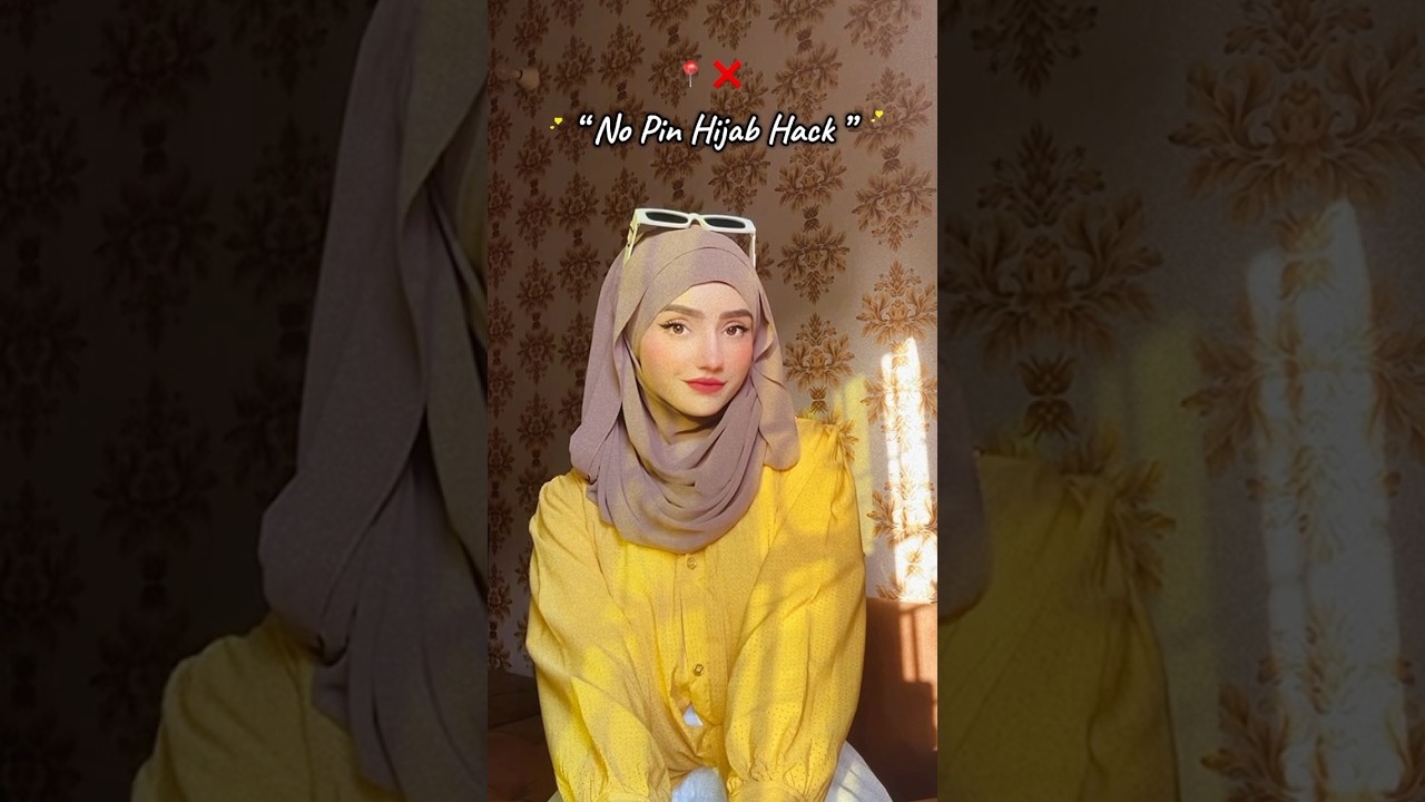 Viral No Pin Hijab Styling Hack 🧕🫶🏻Full Tutorial By Areeba_Tahir_  #hijabtutorial #viral #fyp #fy